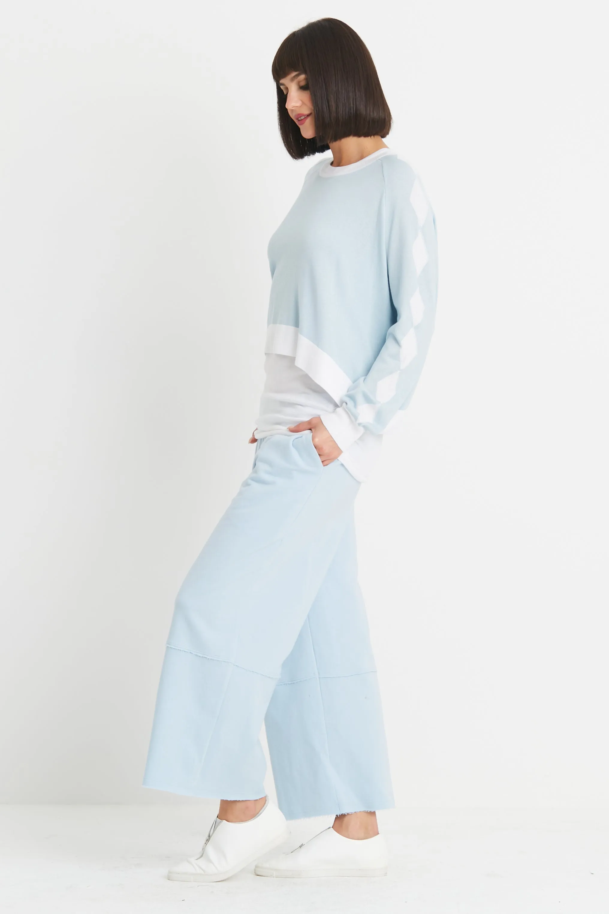 Pima Cotton Diamonds Crewneck Sweater