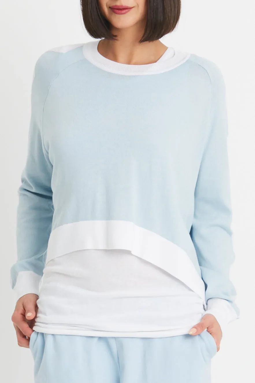 Pima Cotton Diamonds Crewneck Sweater