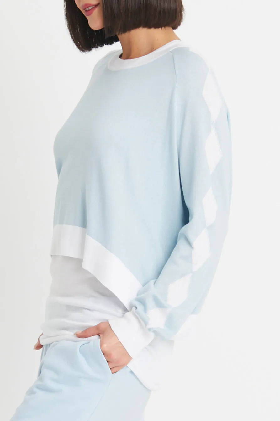 Pima Cotton Diamonds Crewneck Sweater