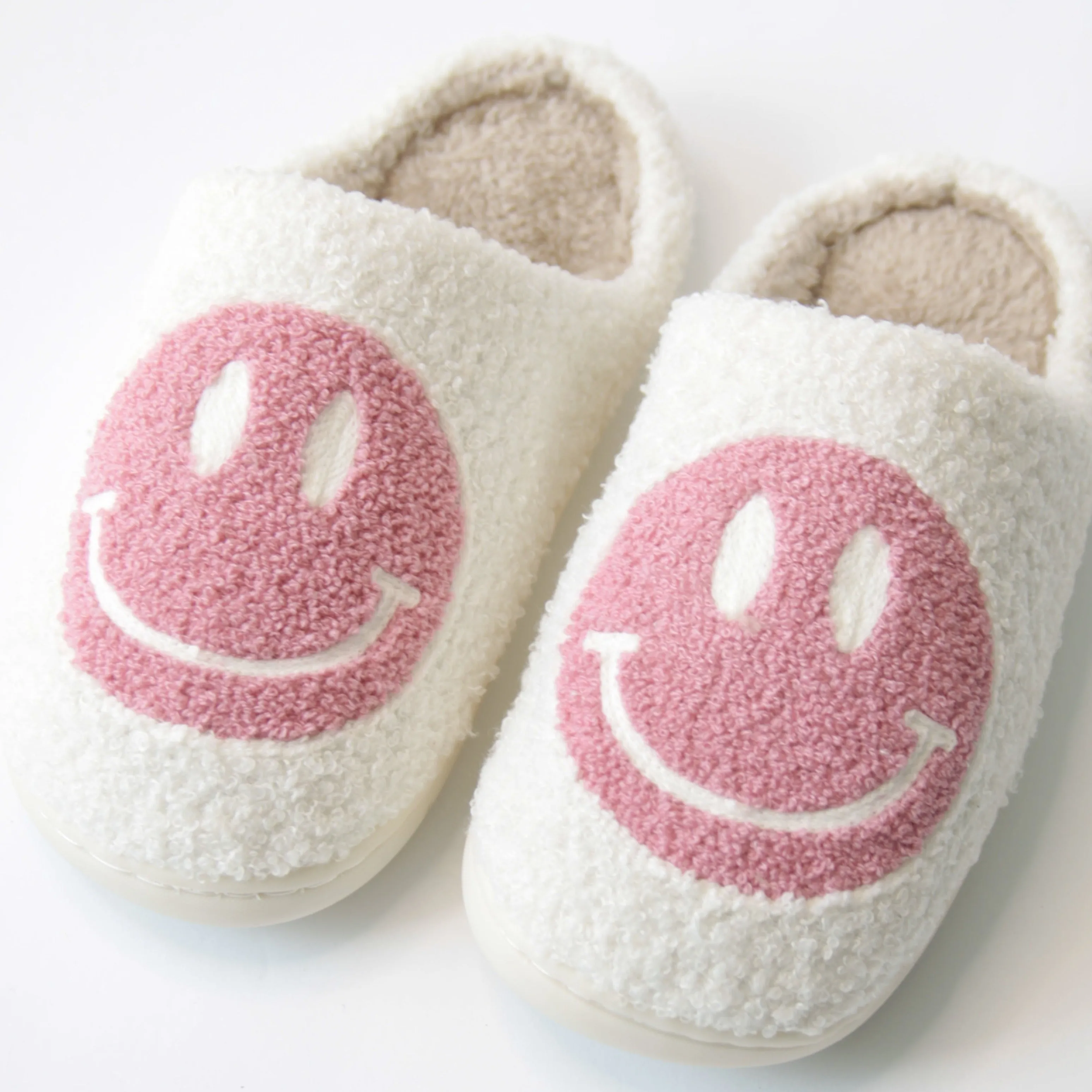 Pink Happy Slippers