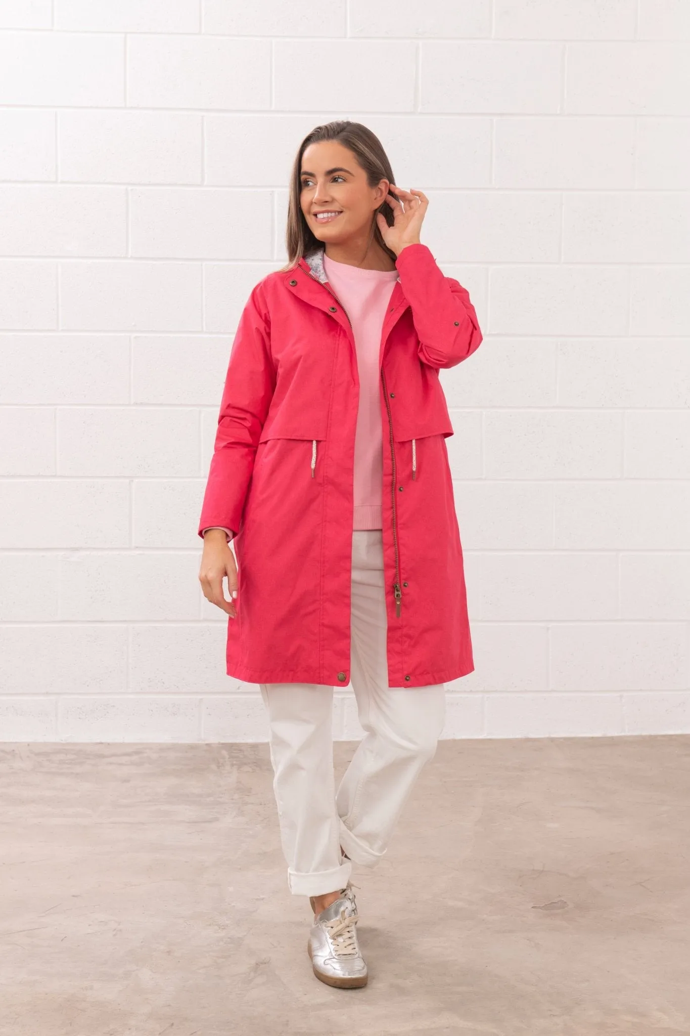 Pippa Coat - Raspberry
