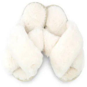 Plush Crossband Slippers