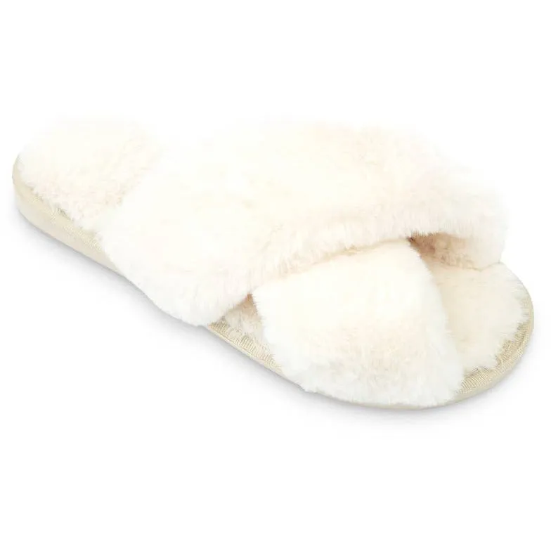 Plush Crossband Slippers