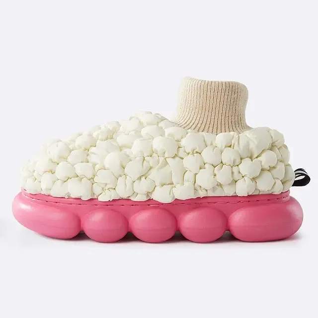Plush warm Cozy indoor Slippers Couple winter Shoes