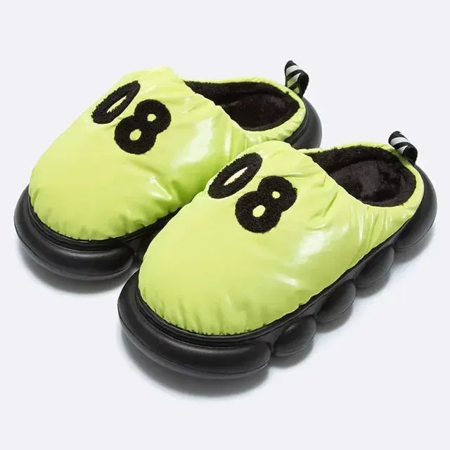 Plush warm Cozy indoor Slippers Couple winter Shoes