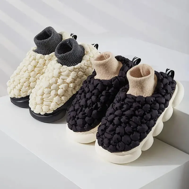 Plush warm Cozy indoor Slippers Couple winter Shoes