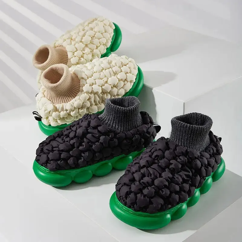 Plush warm Cozy indoor Slippers Couple winter Shoes