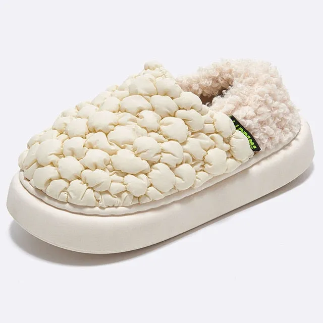 Plush warm Cozy indoor Slippers Couple winter Shoes
