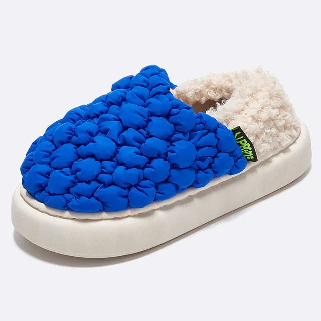 Plush warm Cozy indoor Slippers Couple winter Shoes