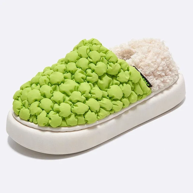 Plush warm Cozy indoor Slippers Couple winter Shoes