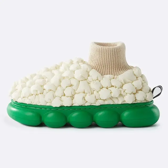 Plush warm Cozy indoor Slippers Couple winter Shoes