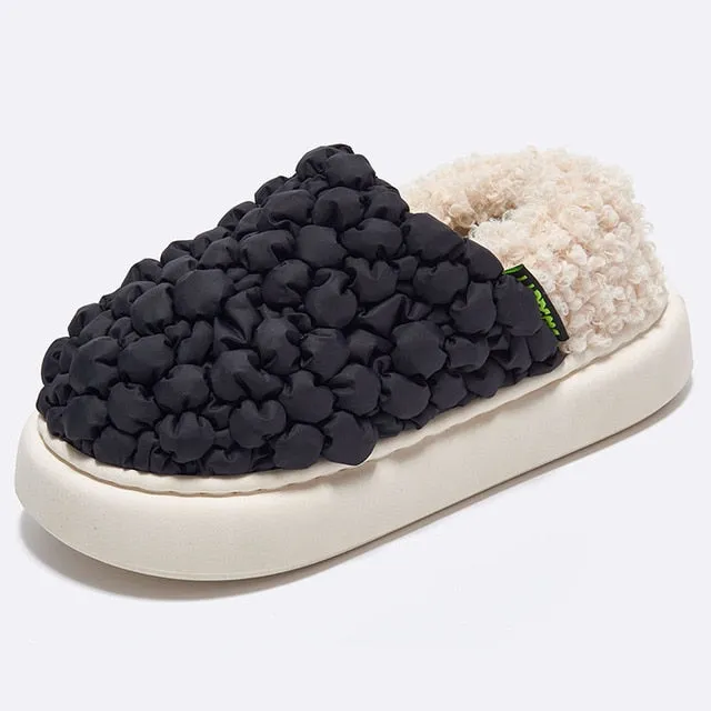 Plush warm Cozy indoor Slippers Couple winter Shoes