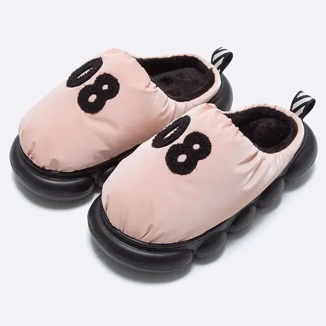 Plush warm Cozy indoor Slippers Couple winter Shoes