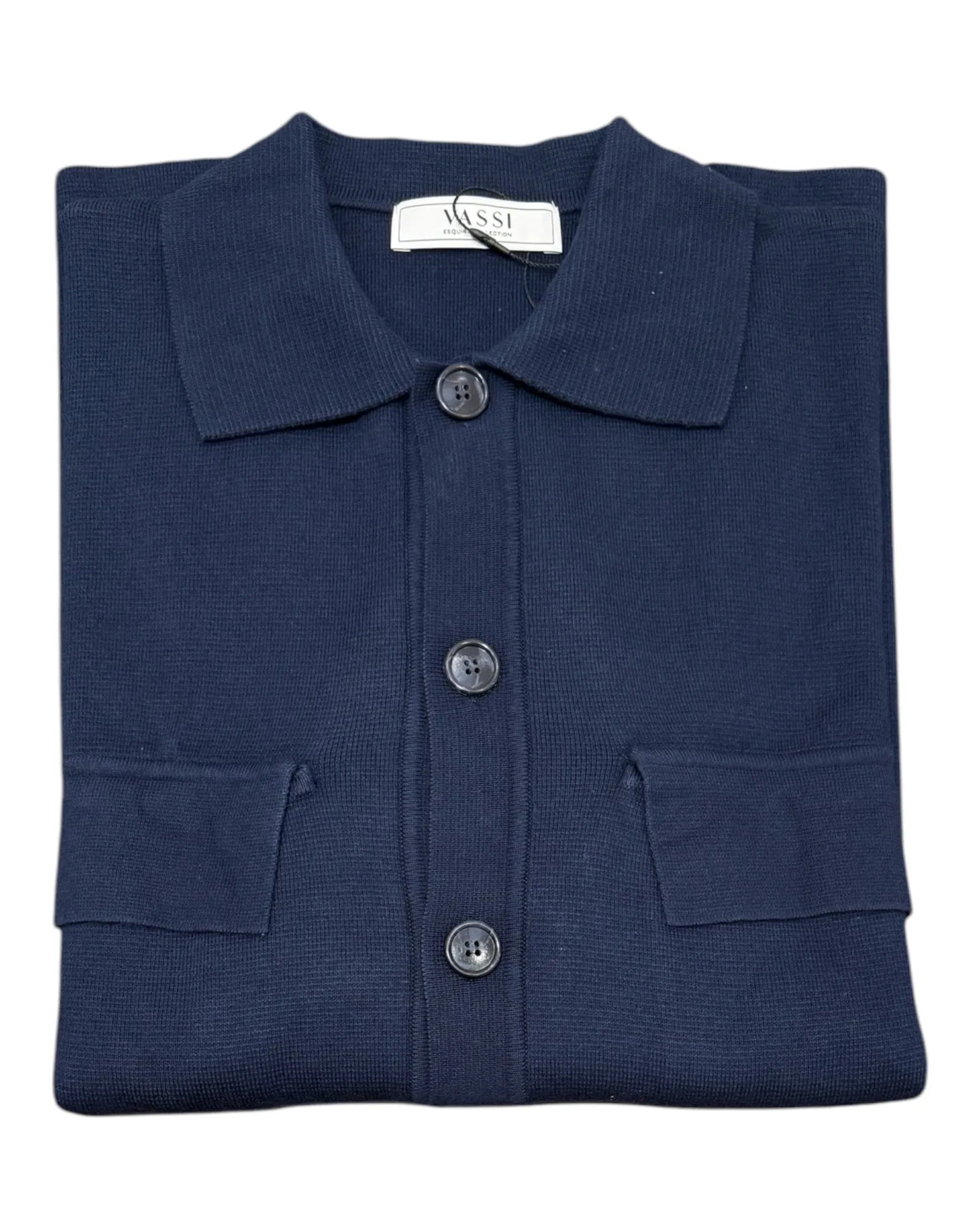 Pure Cotton Over Shirt - Navy