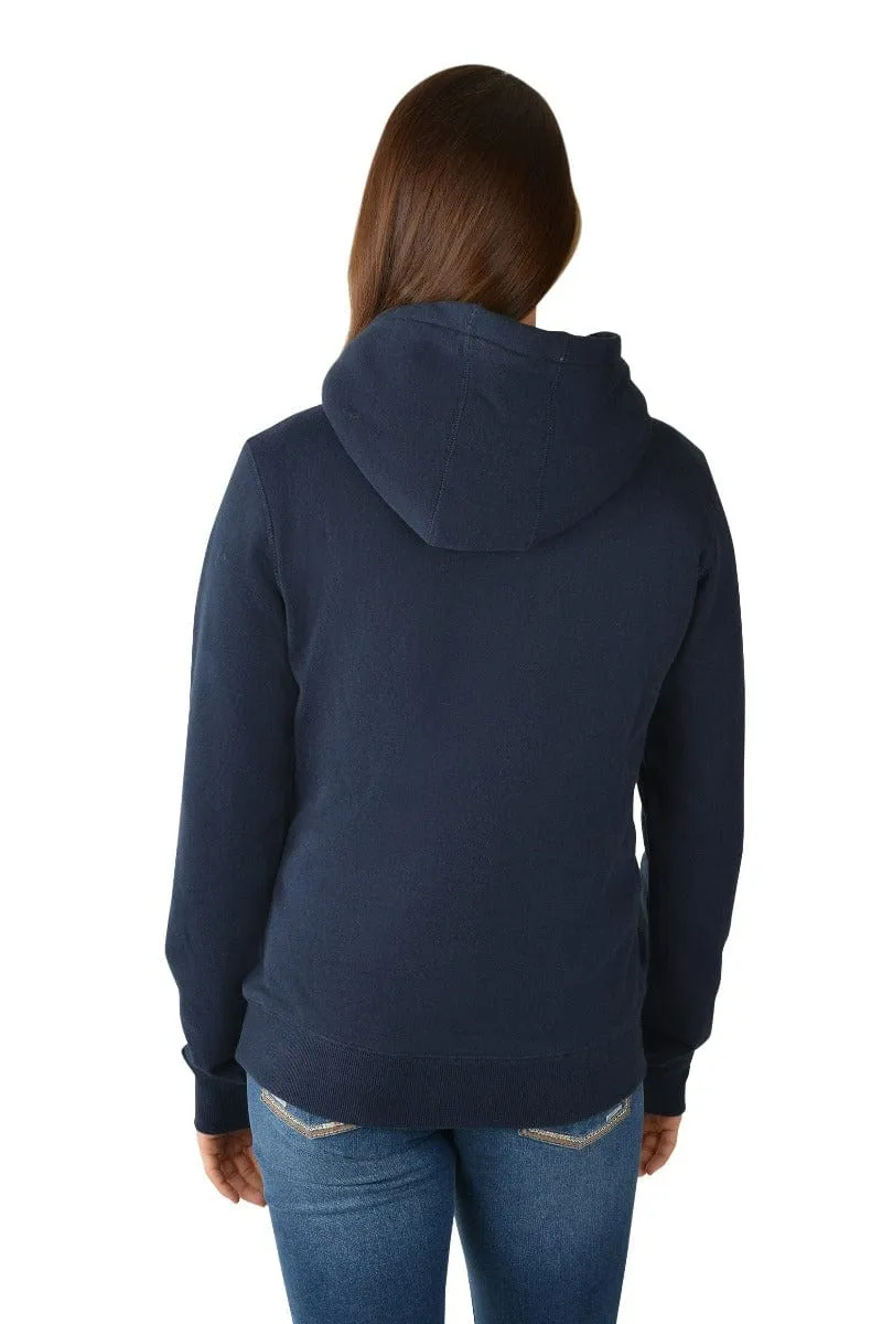 Pure Western Hoodie Womens Catherine Navy