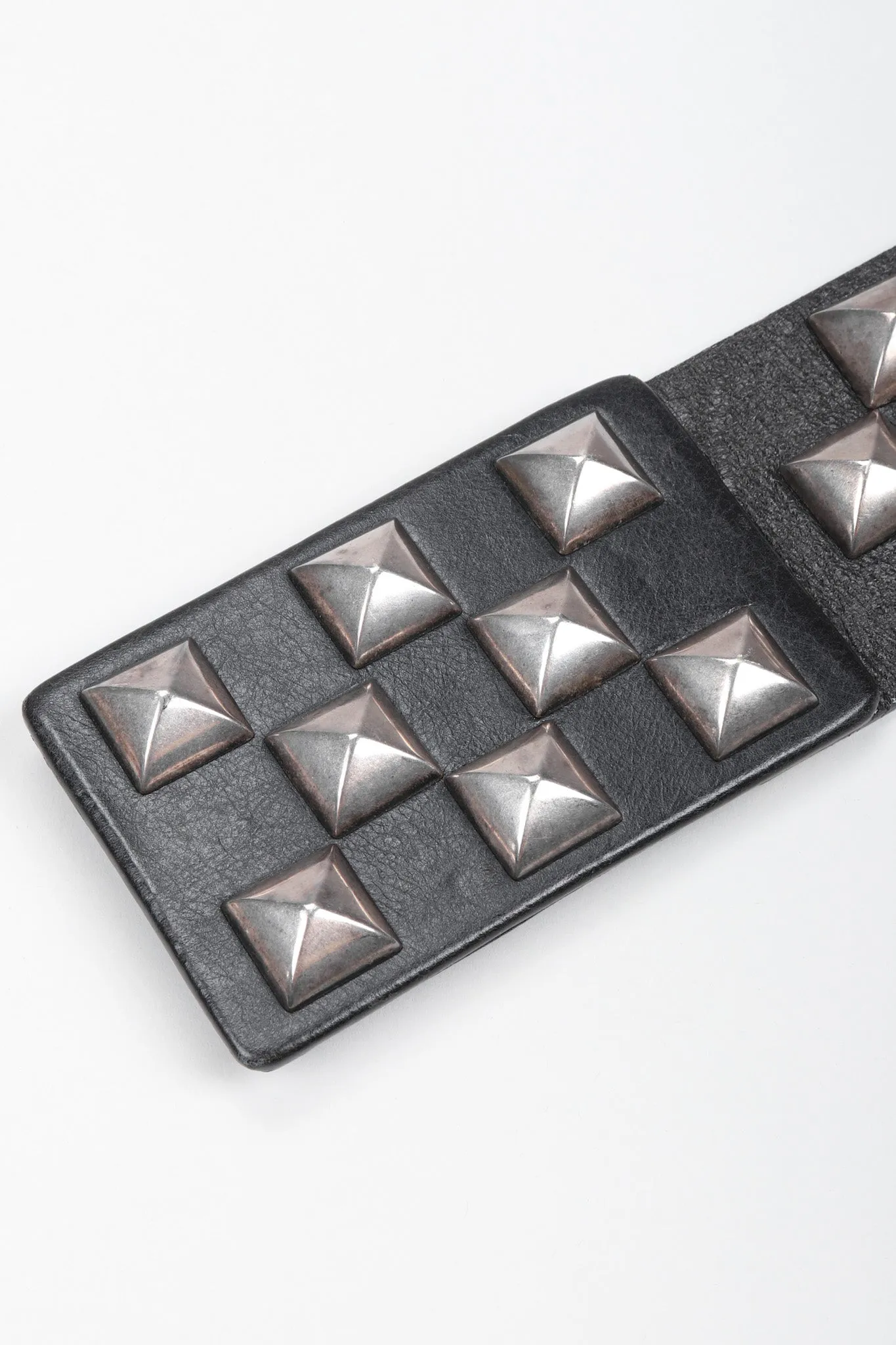 Pyramid Stud Leather Belt