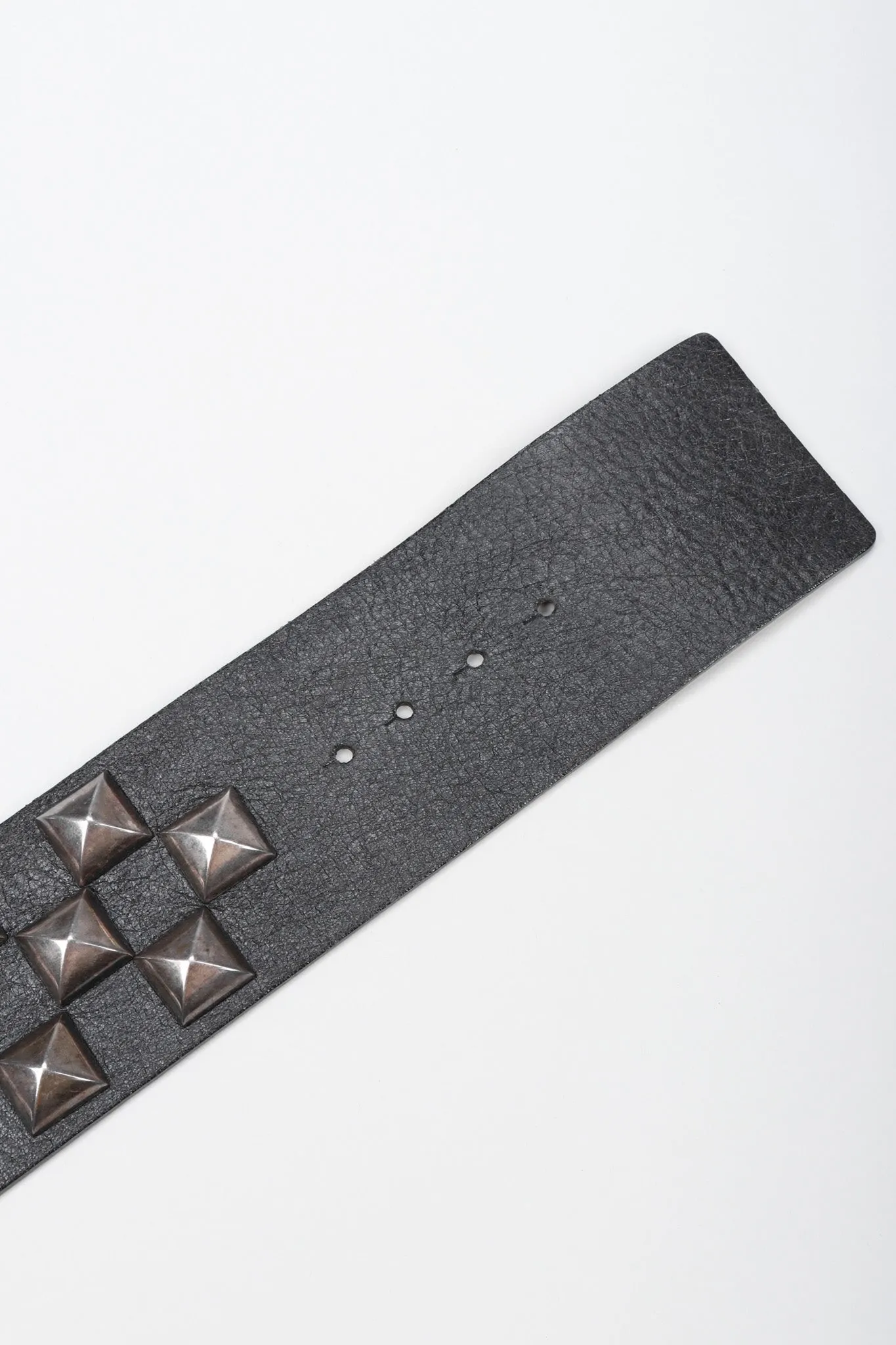 Pyramid Stud Leather Belt