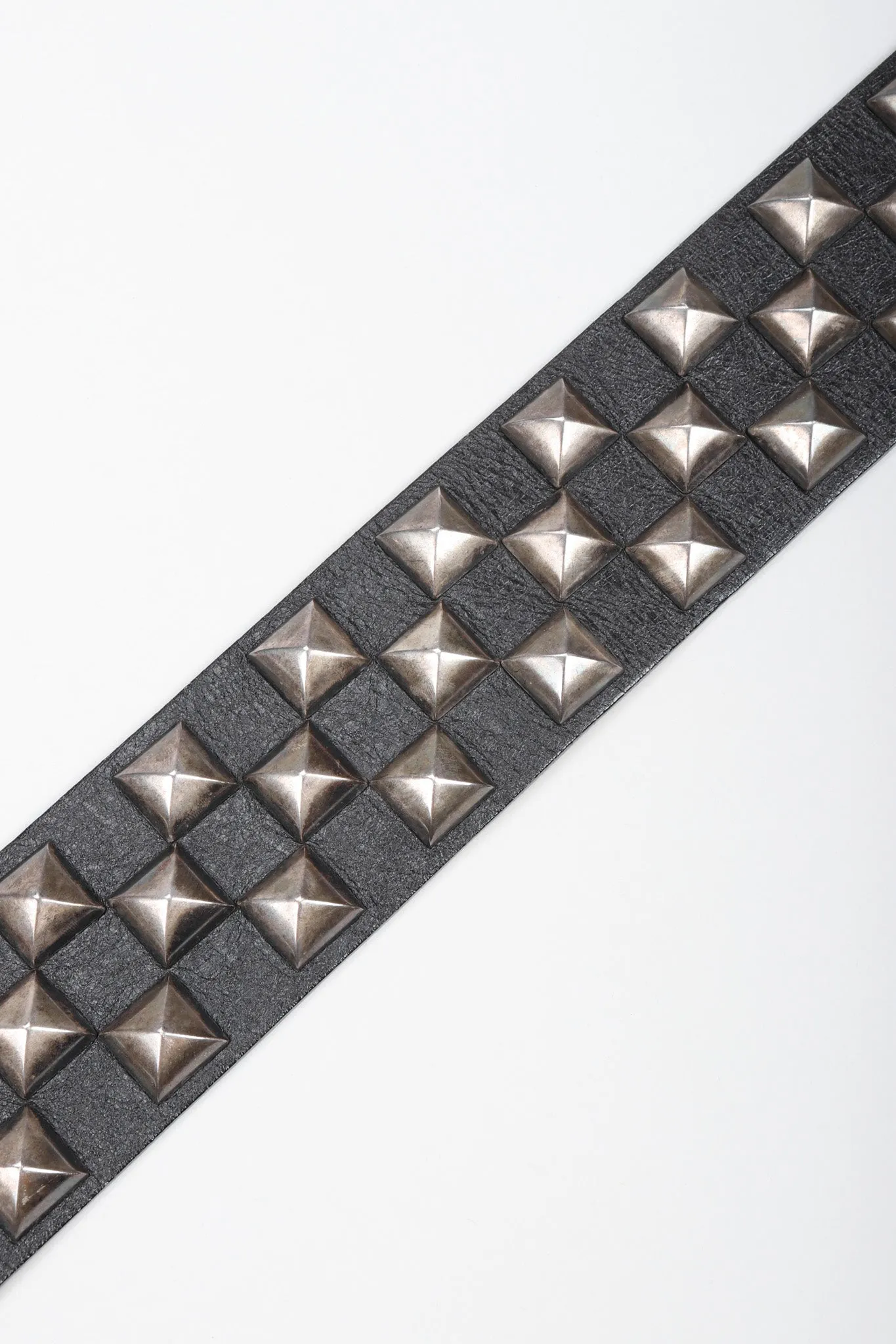Pyramid Stud Leather Belt
