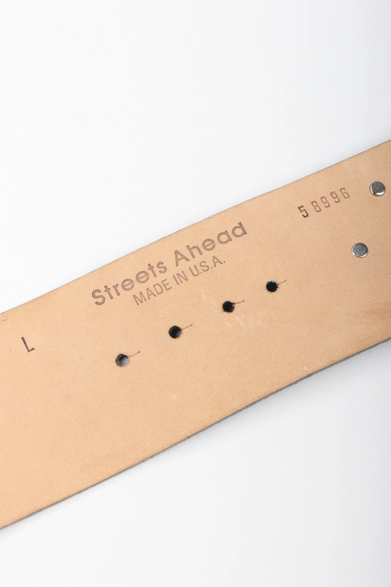 Pyramid Stud Leather Belt