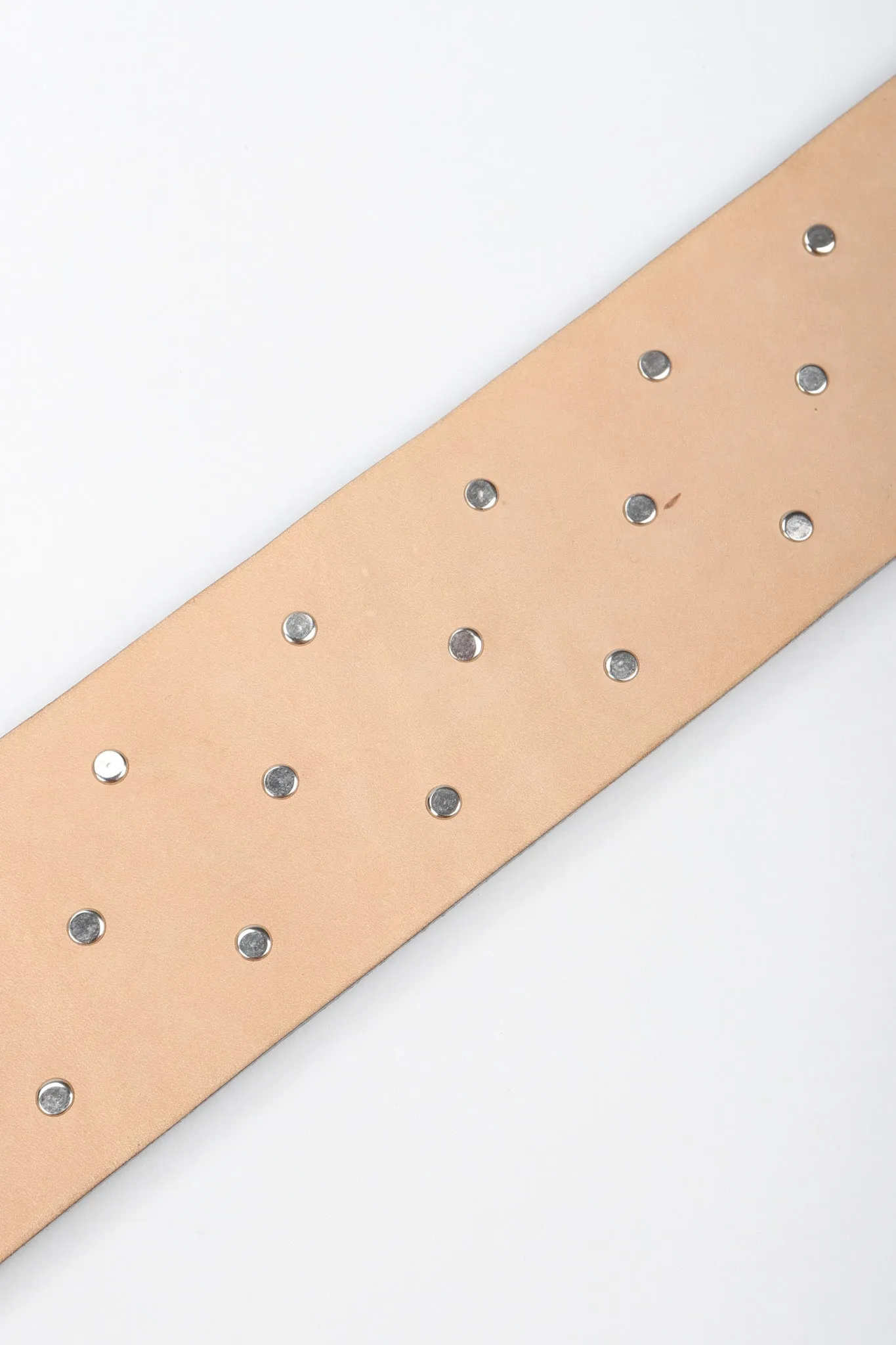 Pyramid Stud Leather Belt