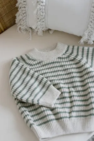 Raglan Striped Sweater