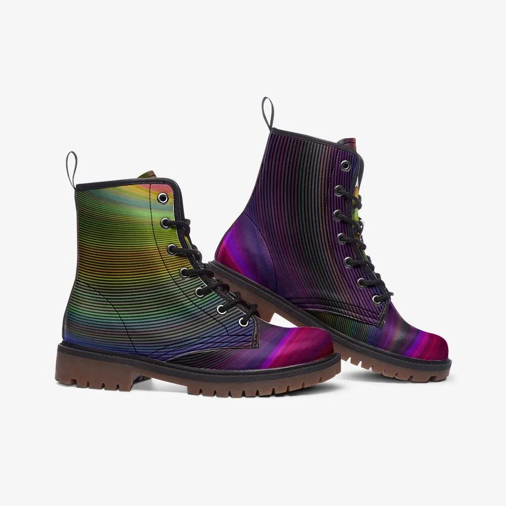 Rainbow Spectrum Vegan Leather Unisex Boots