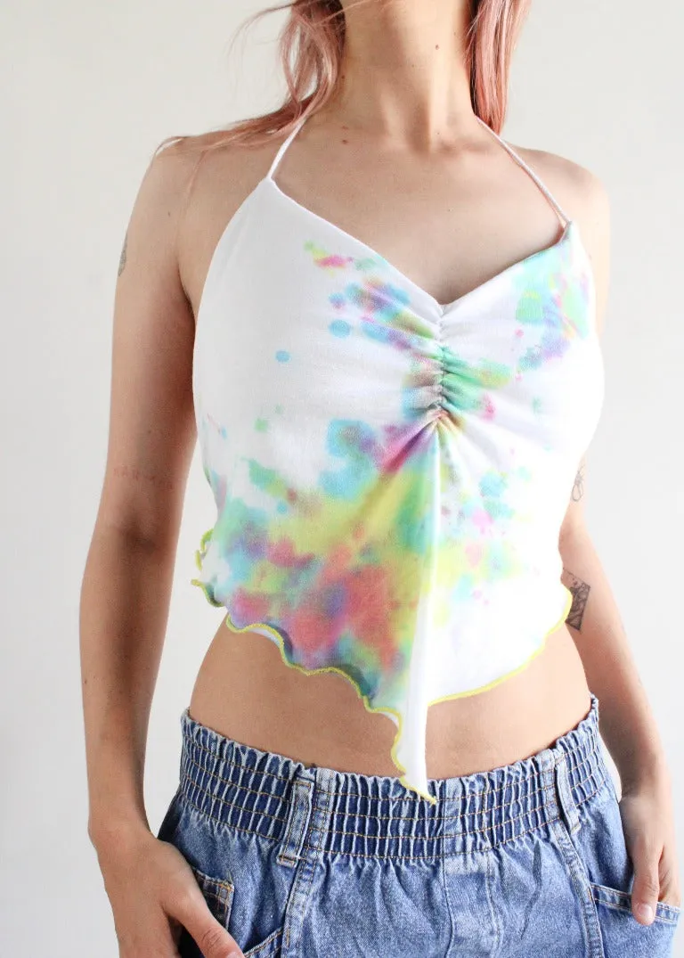 RCYCLD Tie Dye Halter Top
