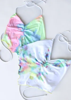 RCYCLD Tie Dye Halter Top