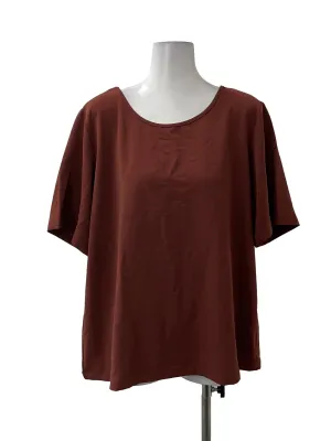 Red Round Neck Top