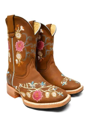 Redhawk Kids Boot - Camel Bouquet