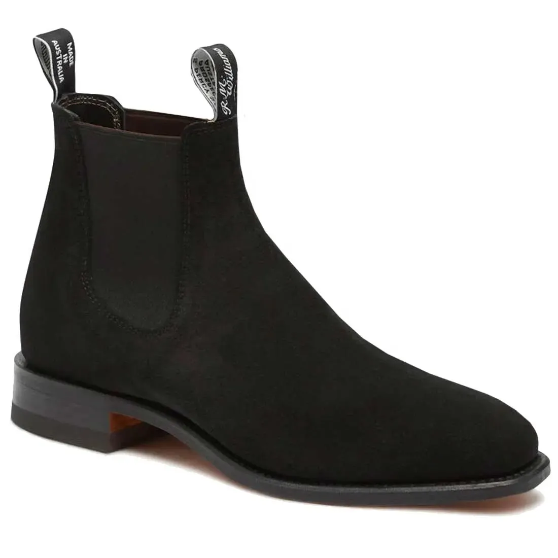 RM WILLIAMS Comfort Craftsman Boots - Men's - Black Suede