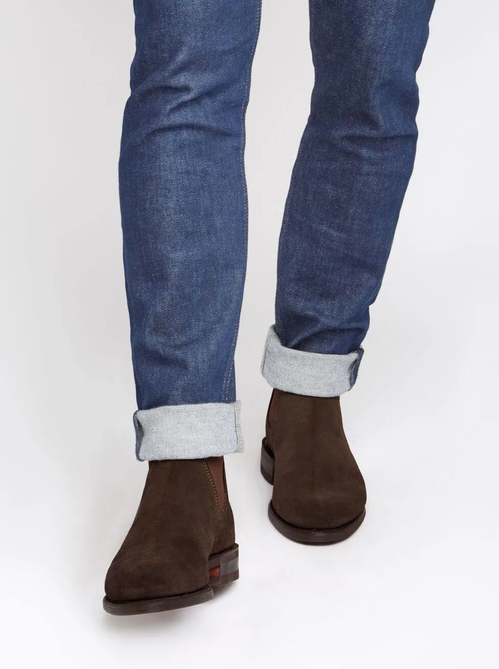 RM Williams Comfort Craftsman Men's Suede Boots Chocolate
