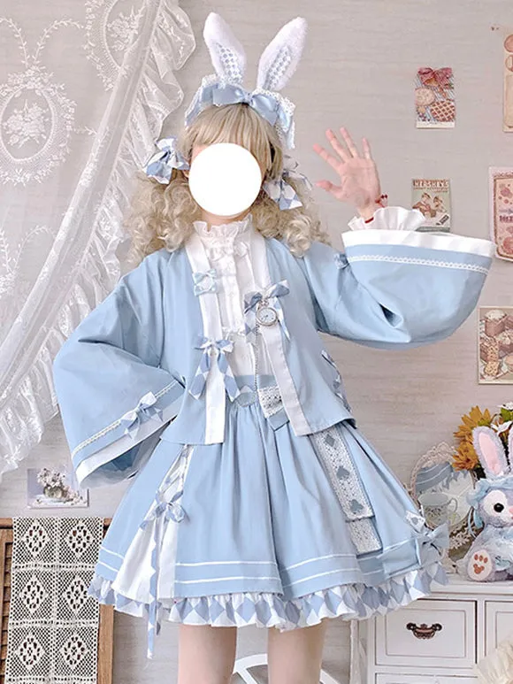 ROCOCO Style Lolita Blouses Lace Ruffles Long Sleeves Blouse Lolita Top White Lolita Shirt