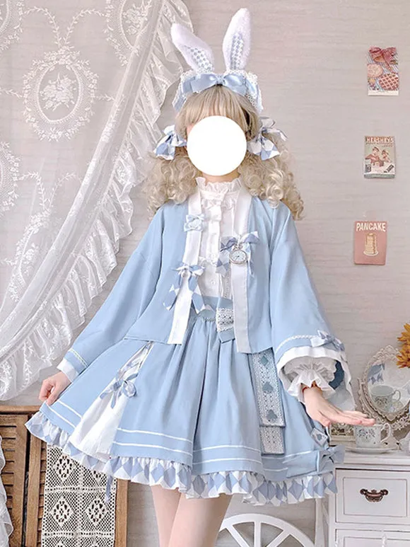 ROCOCO Style Lolita Blouses Lace Ruffles Long Sleeves Blouse Lolita Top White Lolita Shirt