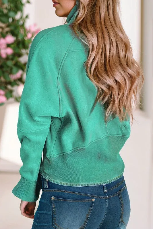 Ruby Ribbed Sweatshirt