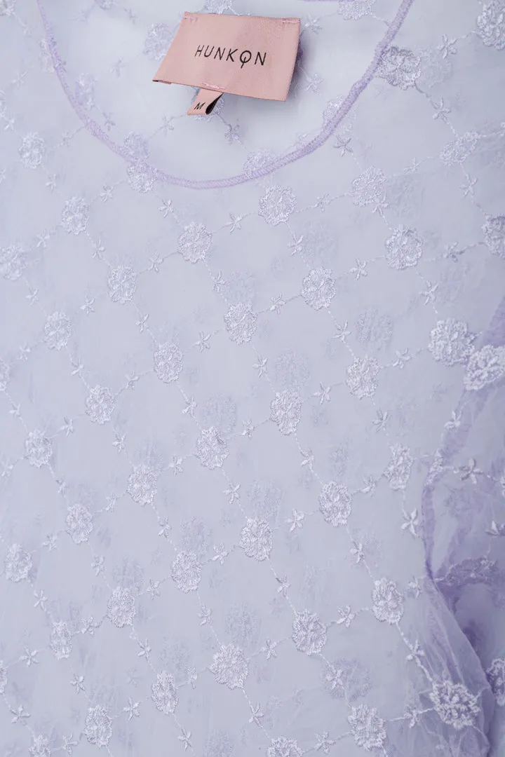 Sammy Mesh Blouse - Lavender