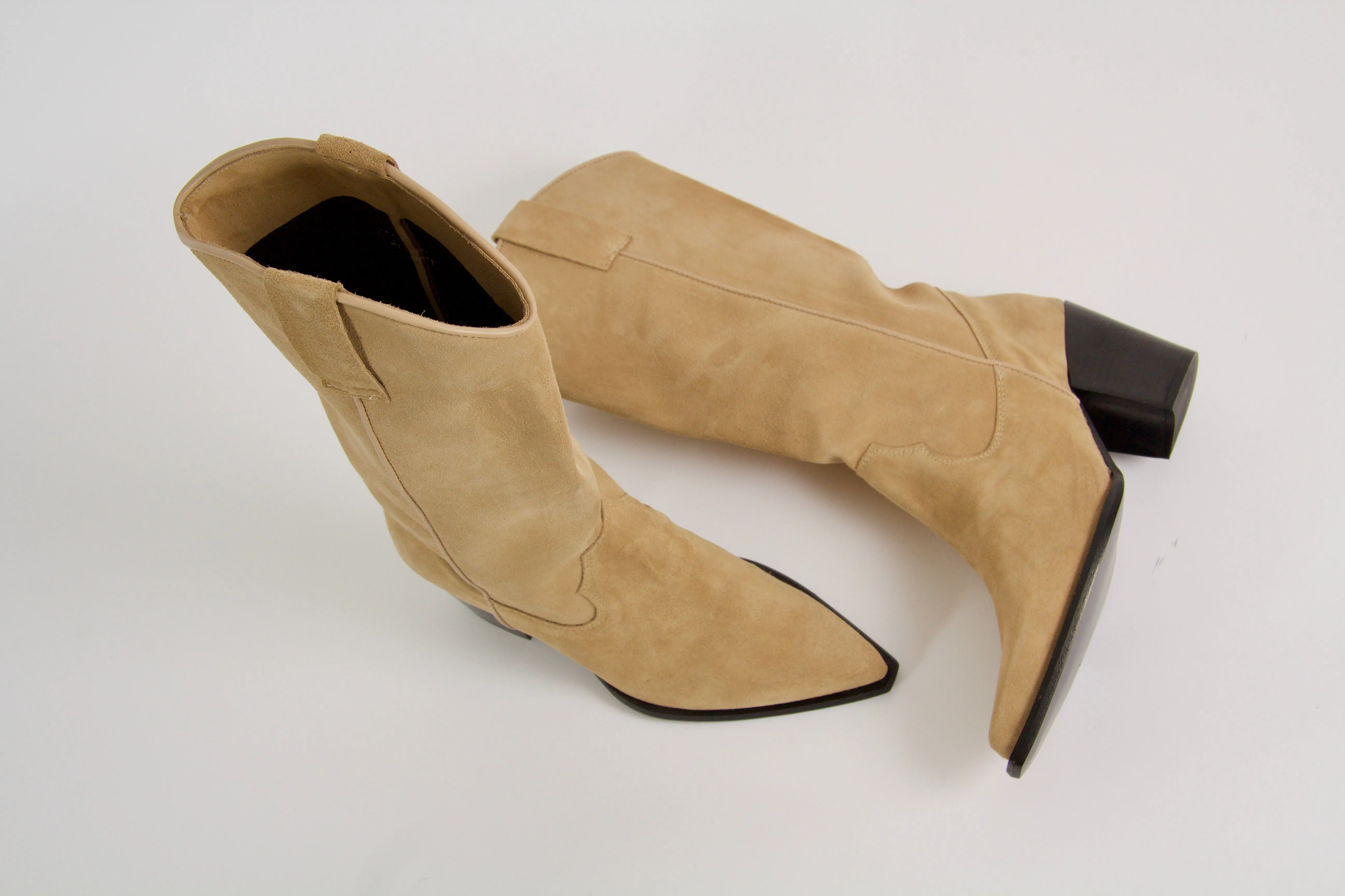 Sapphire Beige Suede Boots