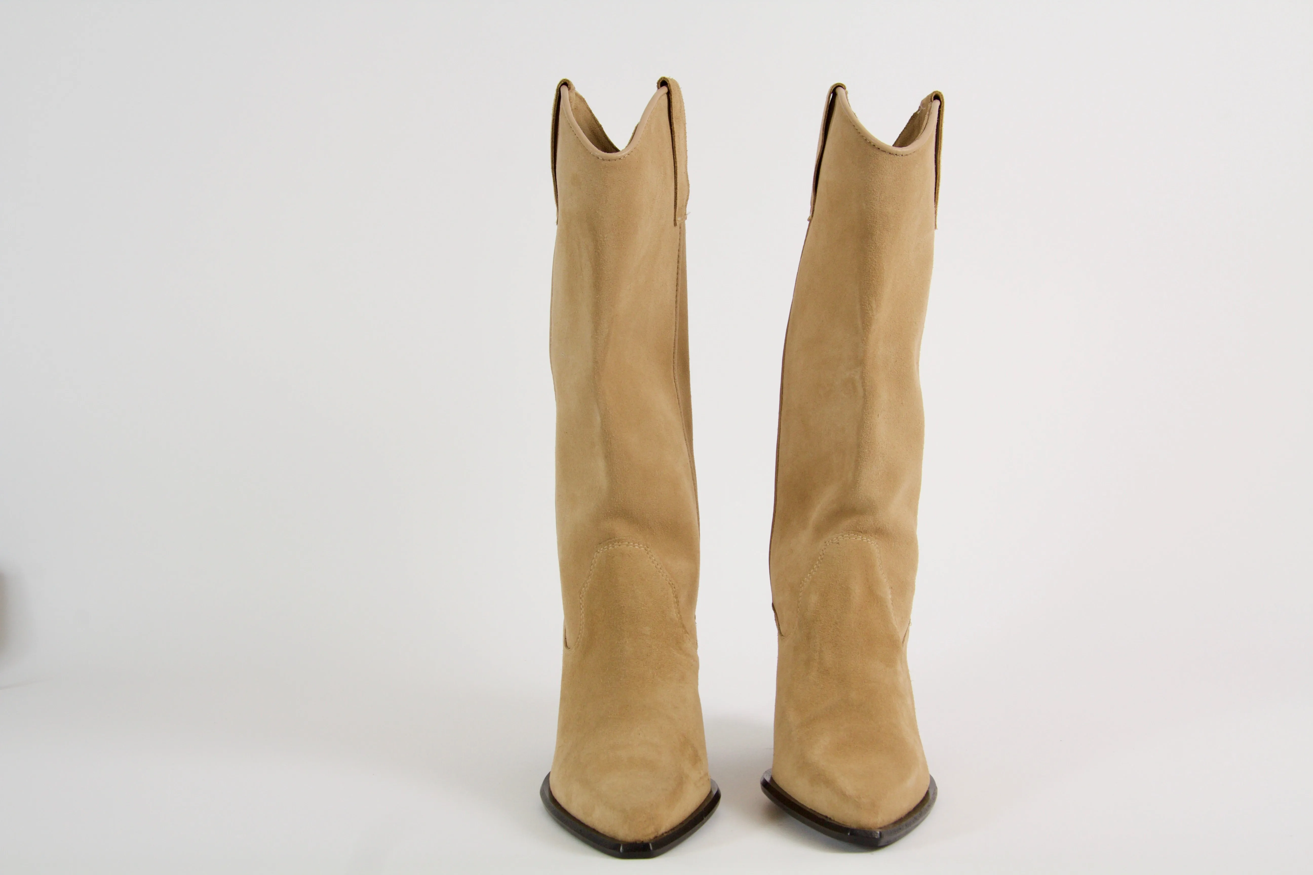 Sapphire Beige Suede Boots