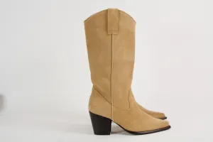 Sapphire Beige Suede Boots