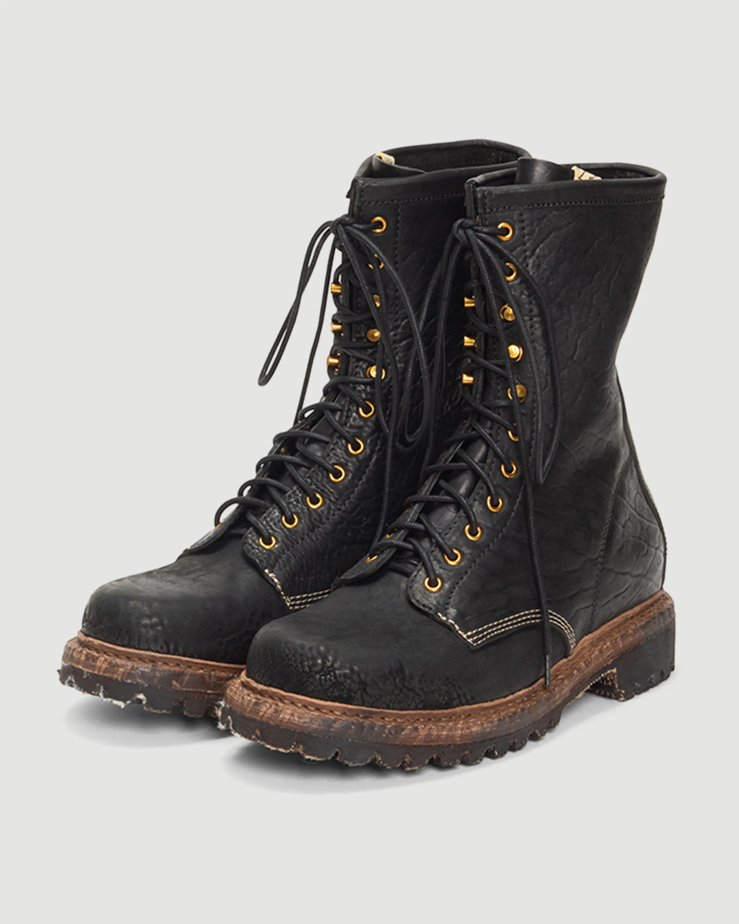 Scout Plain Toe Boots Hi-Folk Black