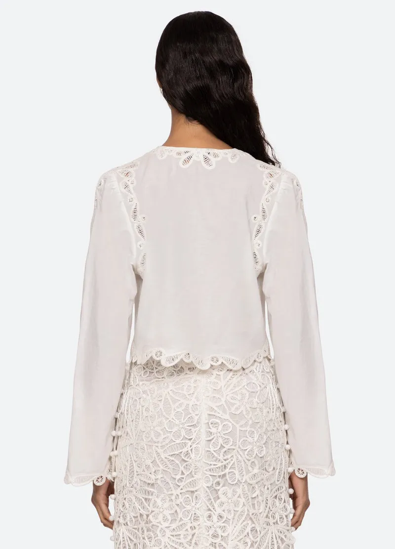 Sea Elke Soutache Long Sleeve Blouse