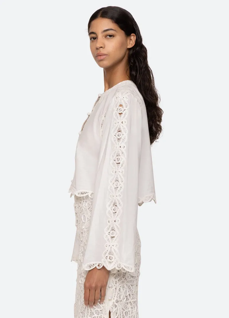 Sea Elke Soutache Long Sleeve Blouse