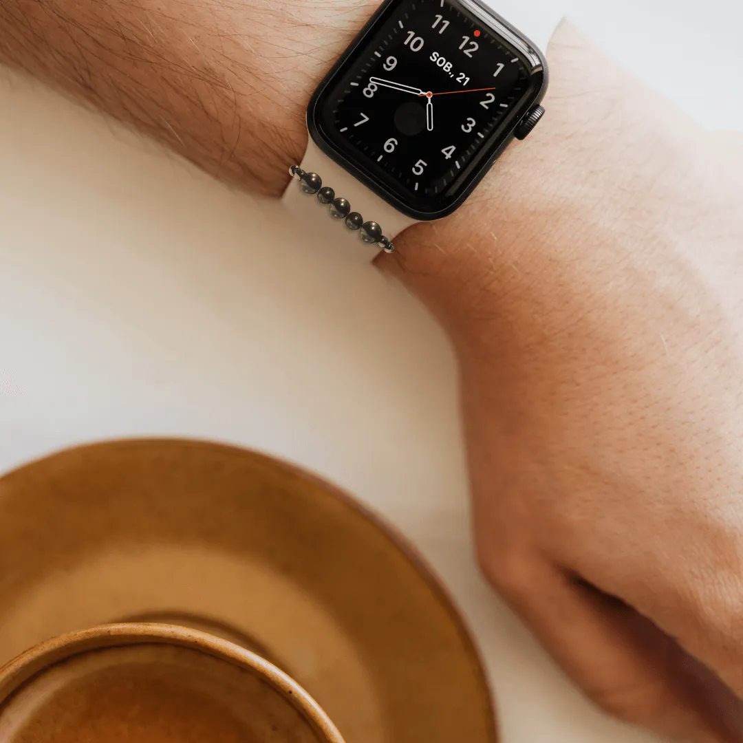 Shungite Smart Watch Band Protection Charm Loop | Apple iWatch Galaxy Smartwatch Decor Unisex