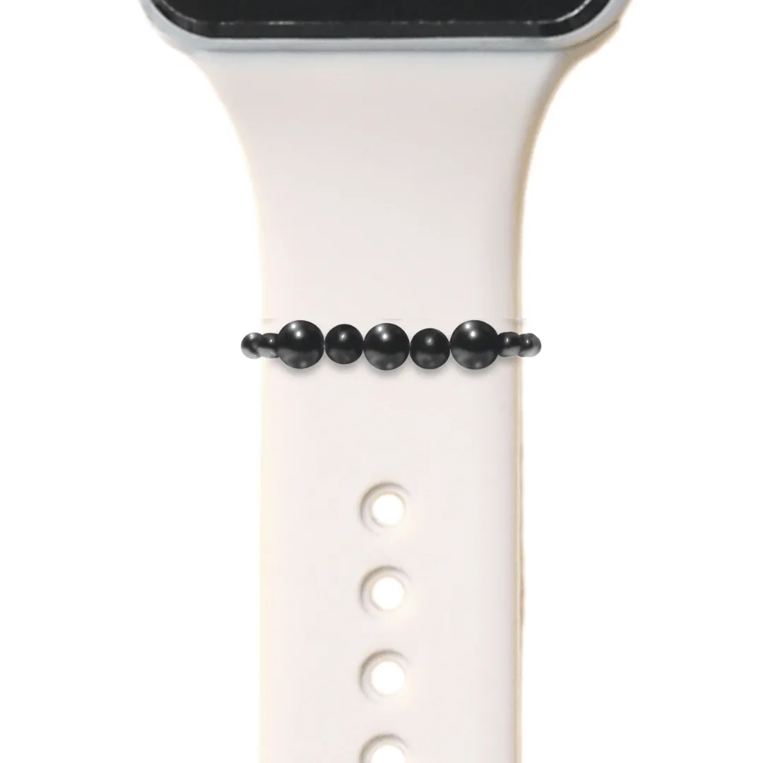 Shungite Smart Watch Band Protection Charm Loop | Apple iWatch Galaxy Smartwatch Decor Unisex