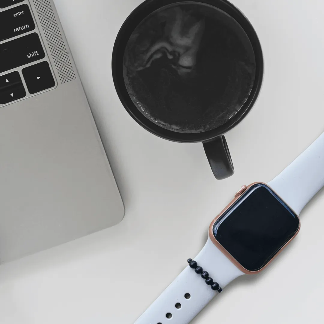 Shungite Smart Watch Band Protection Charm Loop | Apple iWatch Galaxy Smartwatch Decor Unisex