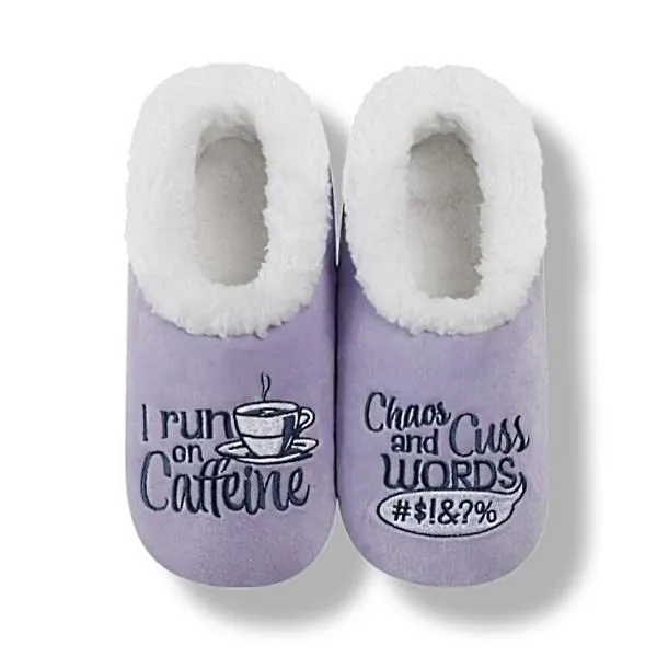 Snoozies Womens I Run on Caffine Medium
