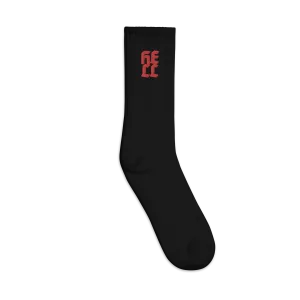 Socks - Hell - Embroidered