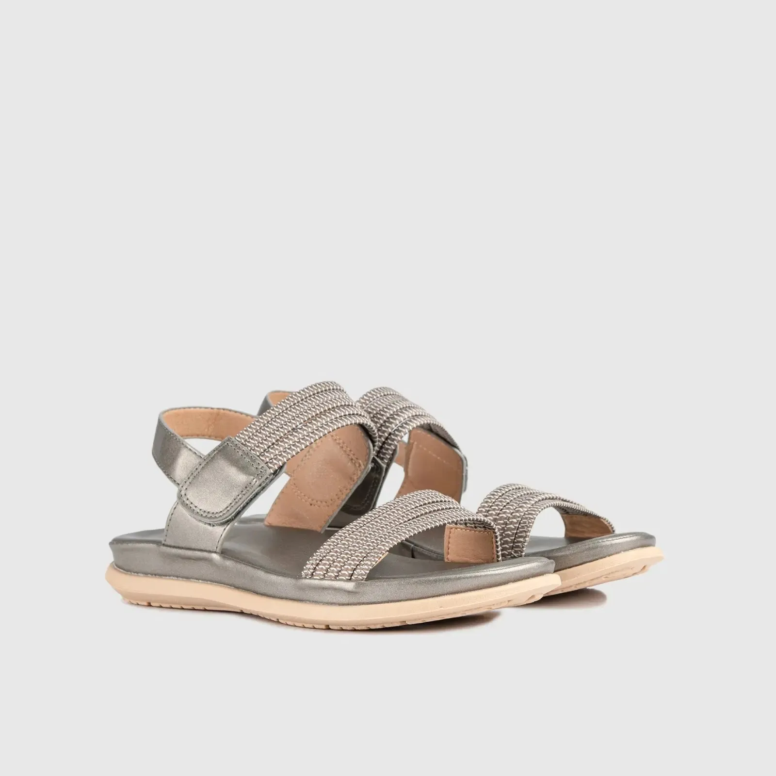 Soft Style Irene Comfort Sandal Pewter 01297-5