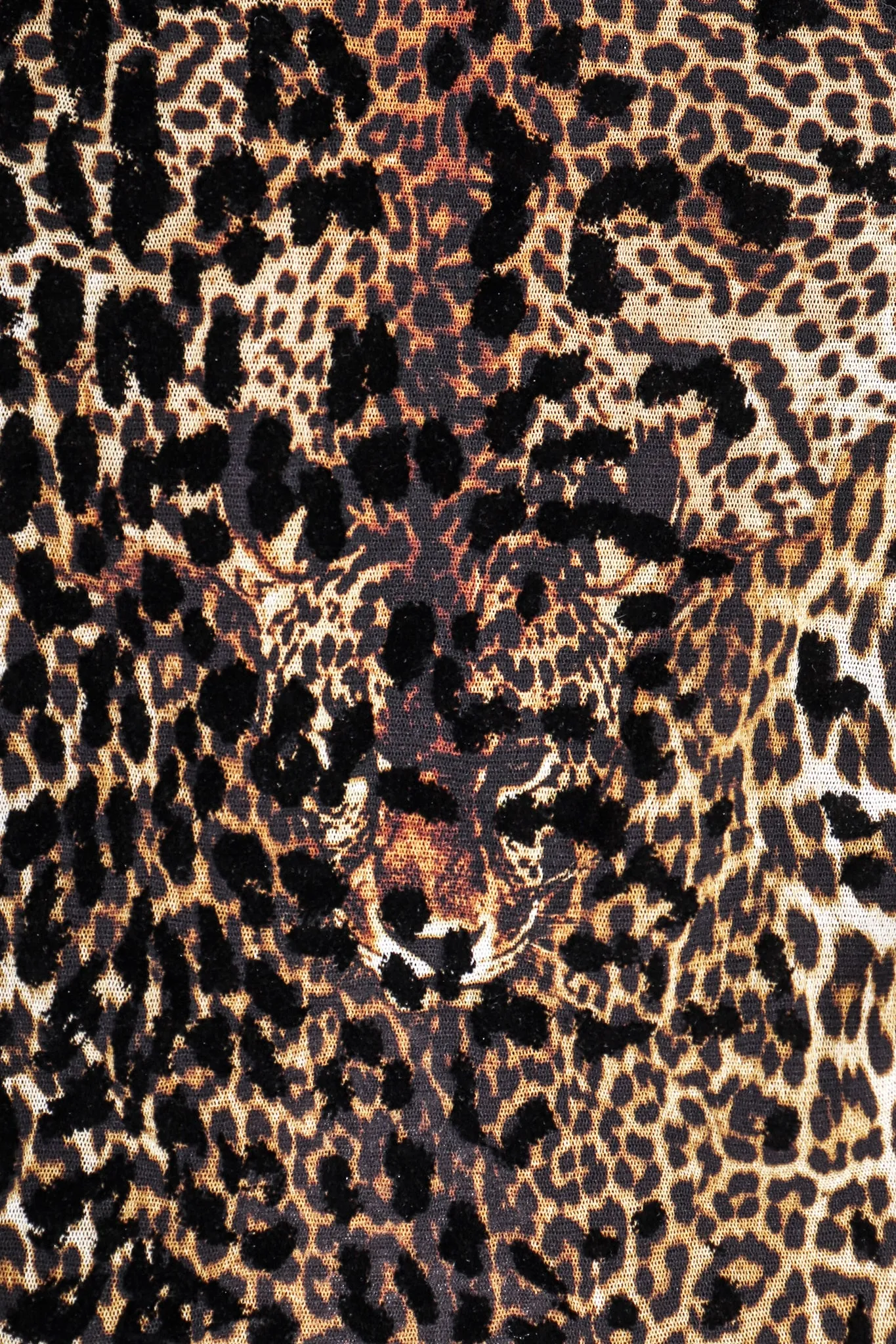 Soleil Mesh Leopard Scarf Dress