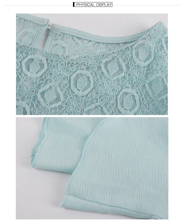 Solid Color Long Sleeve Chiffon Shirt Top